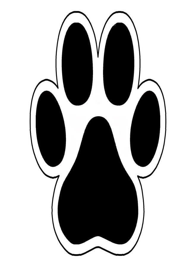 Rogue River Tactical Pet Dog Cat Paw Print Bumper Sticker Car Decal Gift Laptop Wall Window Bumper Sticker 5" - Image 1